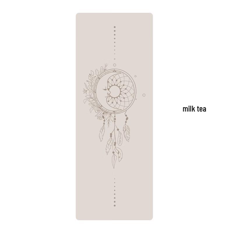 Sanfan Non-Slip Rubber Yoga Mat with Alignment Lines