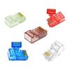 100pcs RJ45 Ethernet Connectors Cat5 Ends Transparent Housing For Reliabled Networking Installations