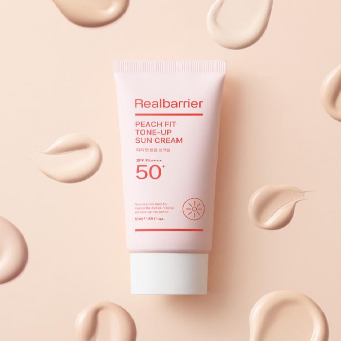 Real Barrier Peach Fit Tone Up Sun Cream 50ml SPF50+ PA++++