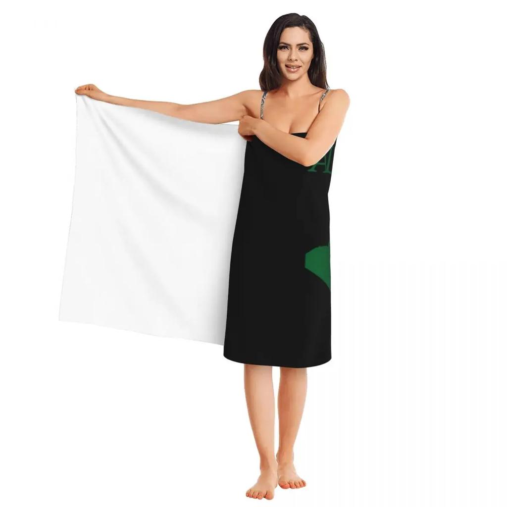 Algerien Flagge Karte Strandtuch Algerisches Herz Atmungsaktive Mikrofaser Badezimmerhandtücher