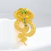 Snake Zodiac Brooch Jewelry Suit Coat Pin Alloy Jewelry High-End Niche Suit Accessories Corsage