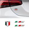 Emblema Distintivo 3D Bandiera Italiana per Auto - Adesivo Decorativo in Alluminio per Coda