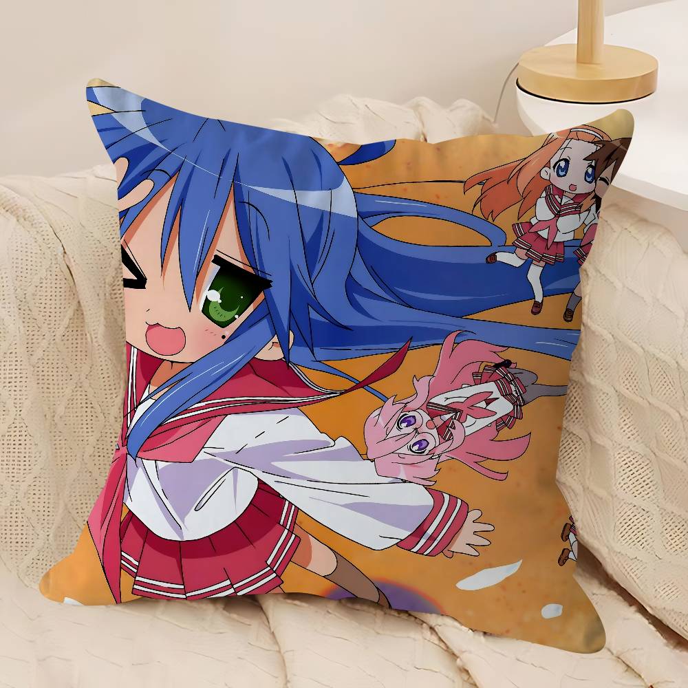 H-hiiragi K-kagami Cushion Cover Pillow Cover Decor Pillowcase Printed Cushion Case For Couch