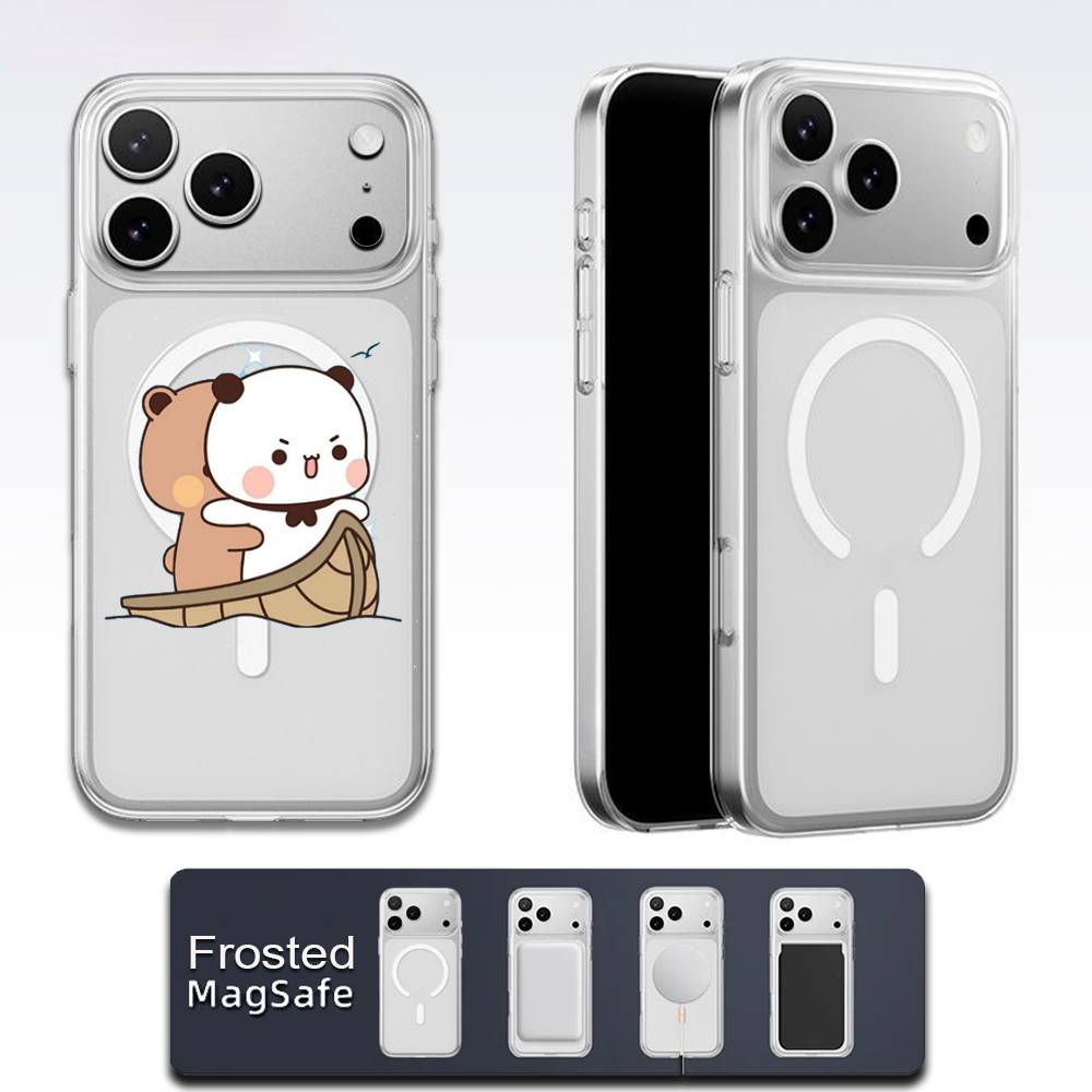 Мультяшный Милый Чехол BuBu DuDu для iPhone 17,16,15,14,13,12,11,Pro,Max,Plus,E,Air,Mini Magsafe Прозрачный iPhone16pro