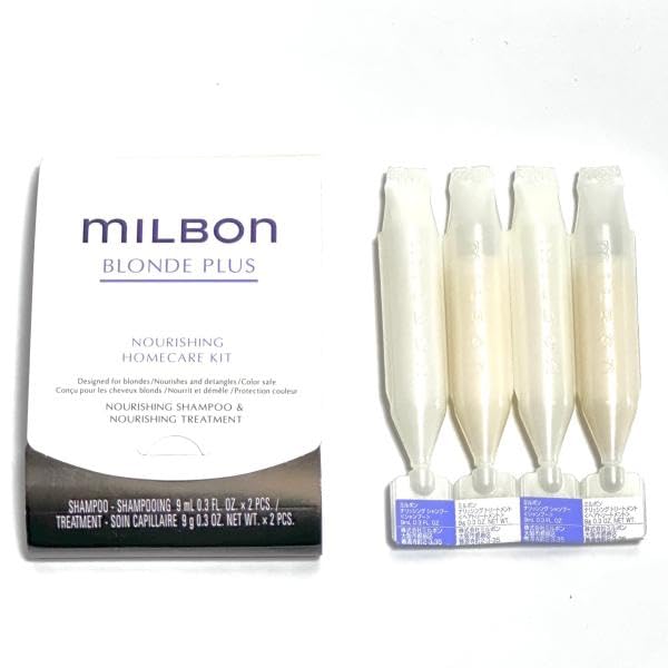 

Milbon Home Care Kit Питательный шампунь для волос 9 мл x2 9 г x2 Global Milbon Blonde Plus Milbon & +