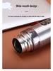 304 Stainless Steel Bullet Thermos 500ml with Lanyard, Insulated Engraved Water Cup for Business or Office Gift