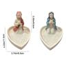 Elegant Virgin Mary Rosary Holder Timeless Charm Our Lady of Grace Statue Storage Tray  Living Room