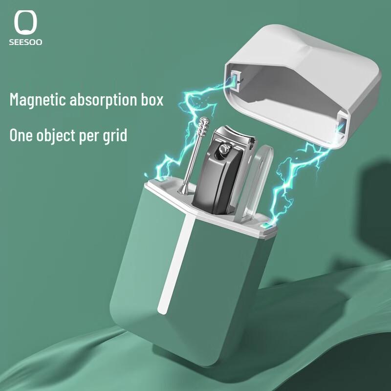 SEESOO Deluxe Traveler 3-Piece Nail Clipper Set