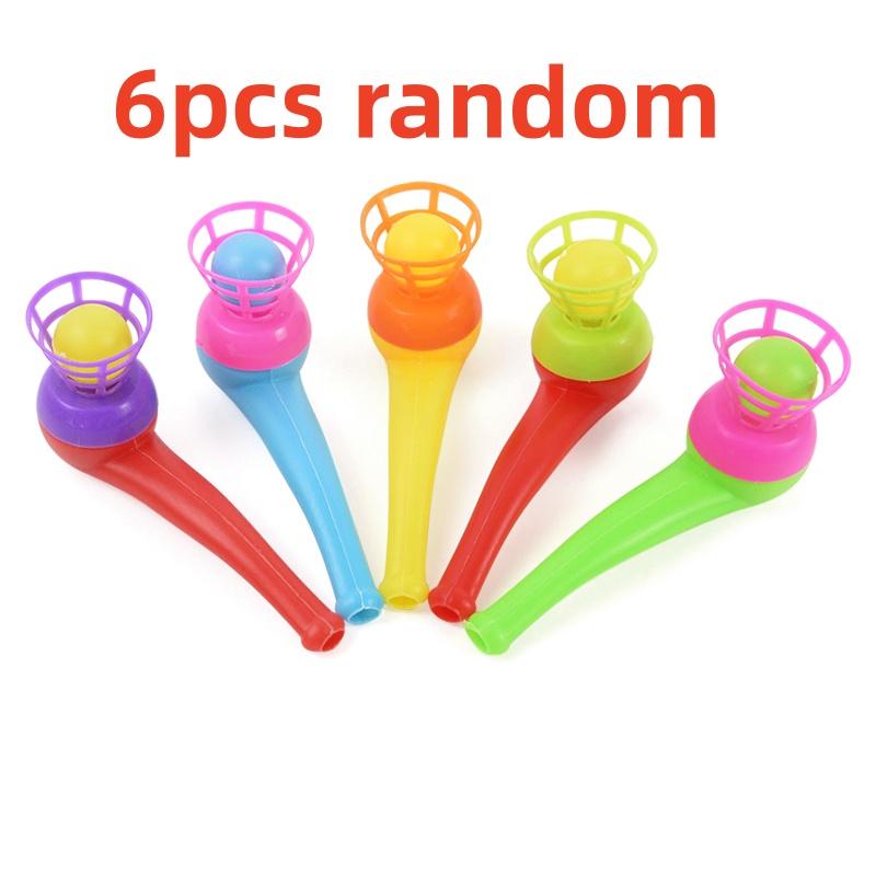 

6 шт. Трубка-свистулька Детские игрушки-трубки Спортивная игра Подарки Пластиковые игрушки-шарики из трубок Подарки на день рождения Призы Pi ñ atas
