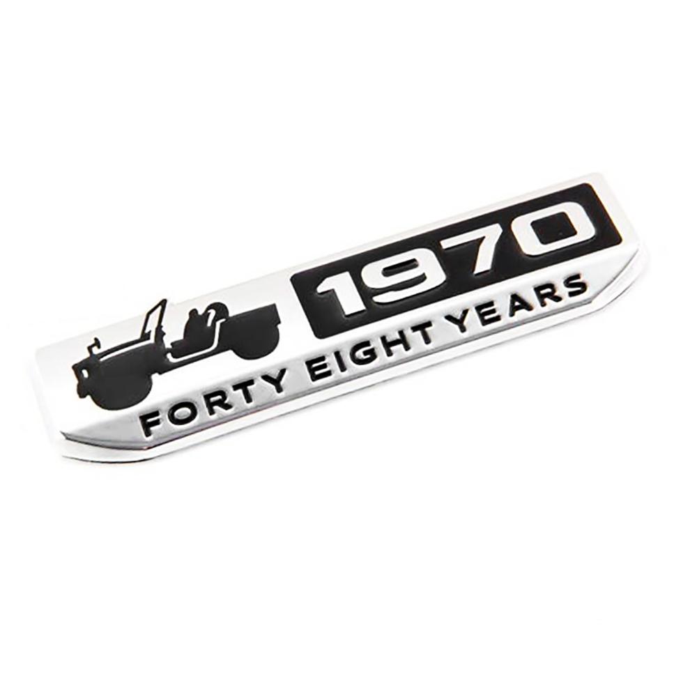 

Car Logo 1970 Commemorative Mark Metal 3D Sticker For 2007 -2021 Jimny JB23 JB43 JB64 JB74w Accessories
