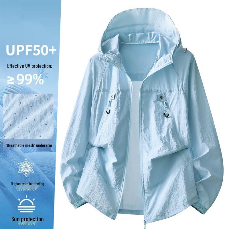 2026 Summer Breathable Ice-Fabric UPF50+ Sun Protection Jacket for Men and Women