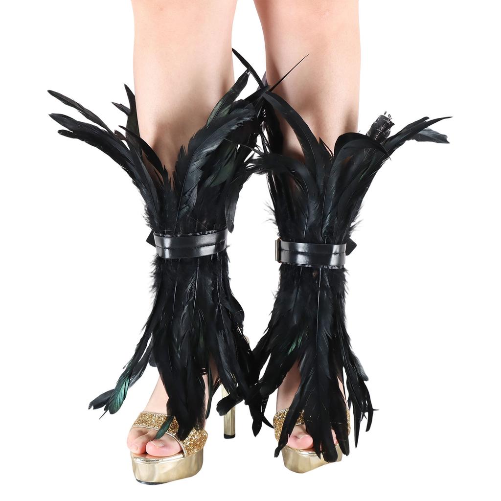 Adjustable Feather Ankle Cuff for Halloween Costume Parties Stage Performances Cosplay Event and Themed Celebrations