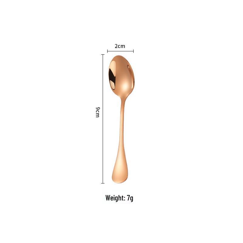 Abay 304 Stainless Steel Small Colorful Seasoning Caviar Spoon