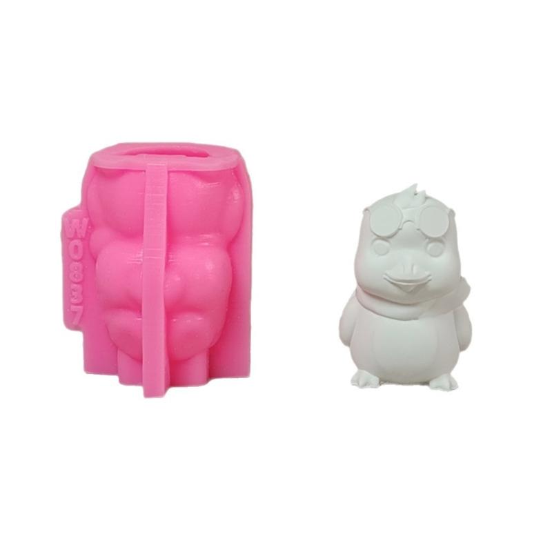 Candle Mold,Animal Silicone Mold for Candle Making Cool Chick Candle Mold for Handmade Soap,Aromatherapys Candle 1