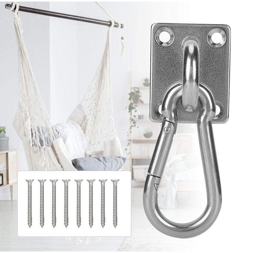 Stainless Heavy Duty Ceiling Hanging Hook Set Swing Chair Bracket Hardware Tool Ceilings Mount Brackets Sandbag Hanging Hook