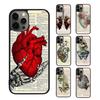 Vintage Anatomy Heart Brain Nurse Phone Case Cover For iPhone 17 Air 15 16 16e 14 13 Pro 12 11 Pro Max For Apple PLUS Fundas