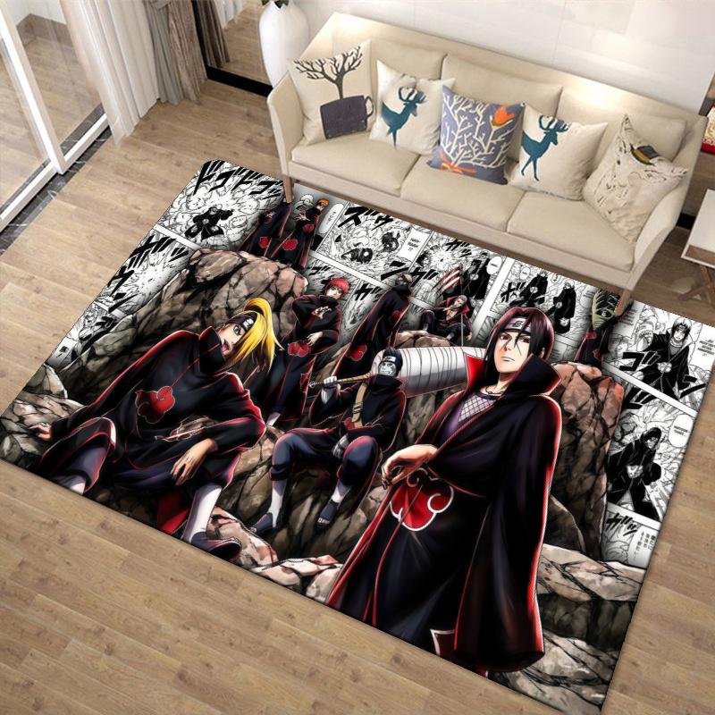 Anime Narutos Carpet Rug for Living Room Bedroom Home Sofa Decoration,Kids play Non-slip Floor Mat