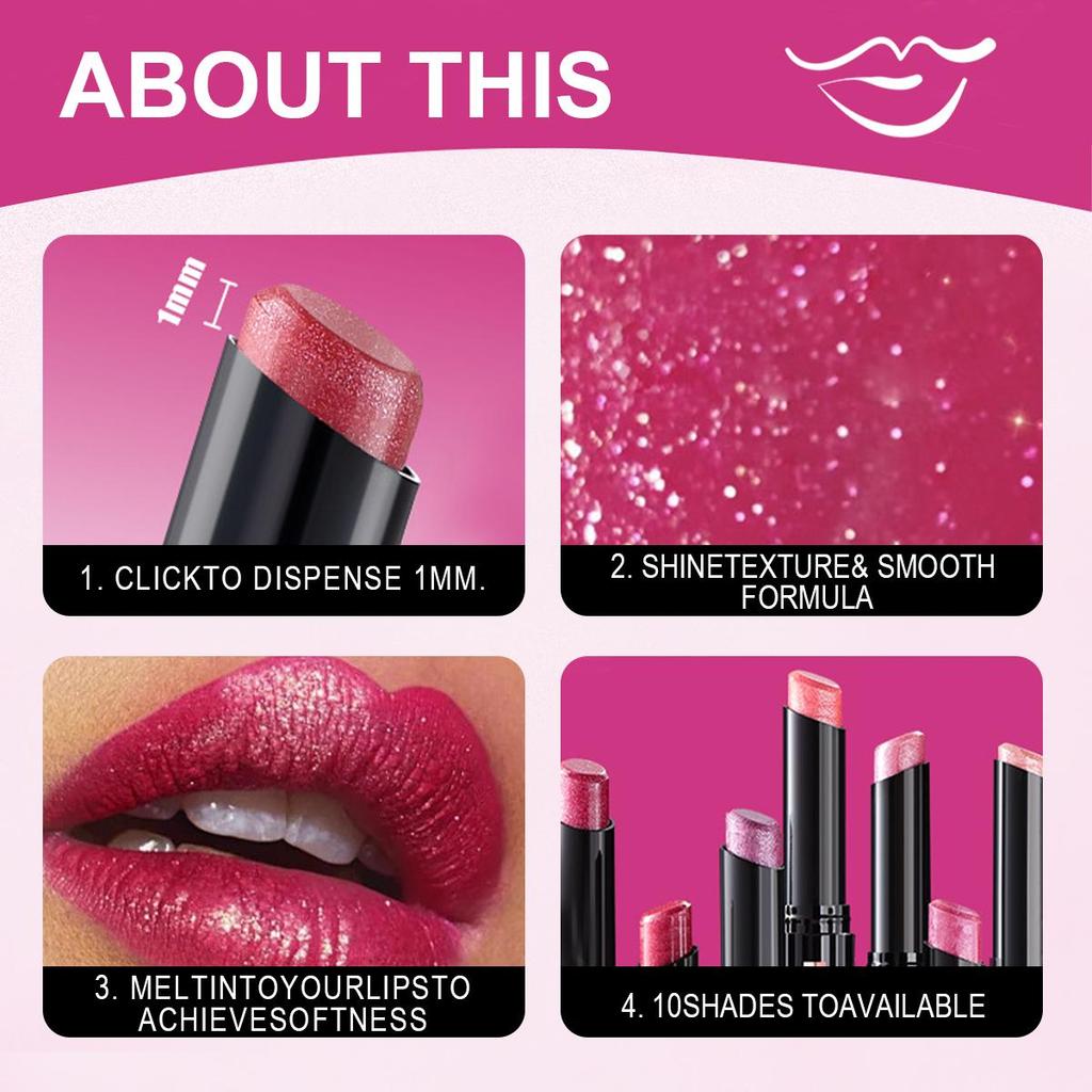 Diamond Pearlescent Lipstick Waterproof Long Lasting Non-stick Cup Matte Velvet Shiny Lipsticks Red Sexy Lips Makeup Cosmetics