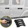 For 18-2025 Jeep Gladiator JT/Wrangler JL Black Look Side Door Handle Cover Trim