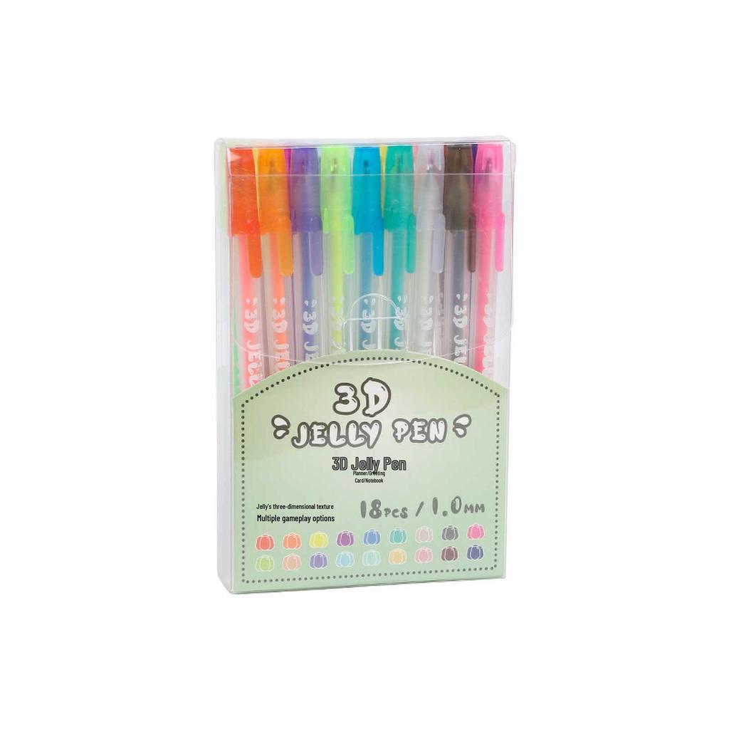 Creative 3D Jelly Pen Set: Colored Juice Pens for Christmas Cards, Doodles, Journals, Nail Art, and DIY Ceramics