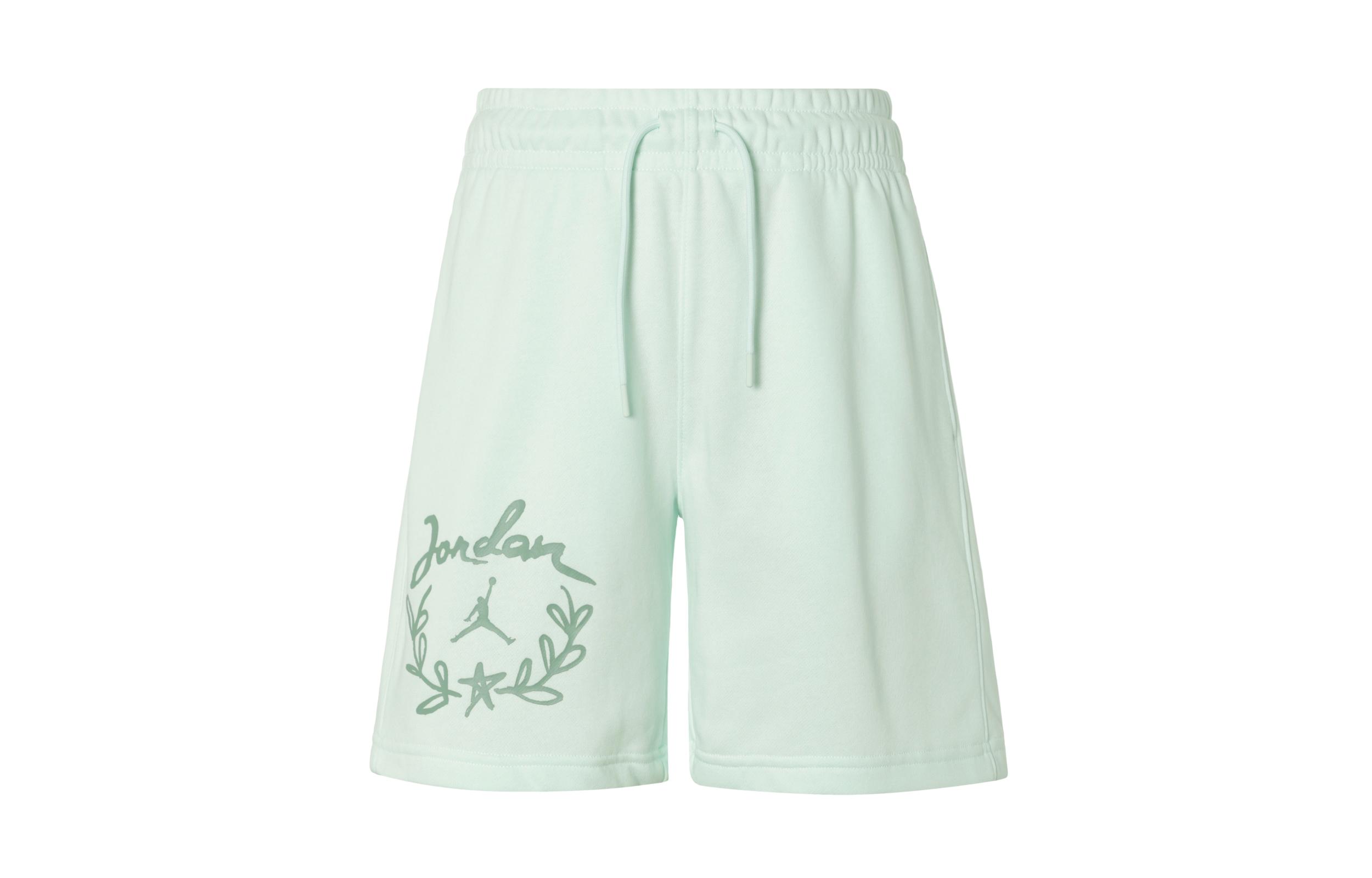 Jordan Brooklyn Fleece Casual Shorts Women s Light Green FN5784-394 S