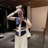 2025 Summer French Style Ice Silk Striped Shawl Cardigan - Sleeveless, Slimming, Casual for Women