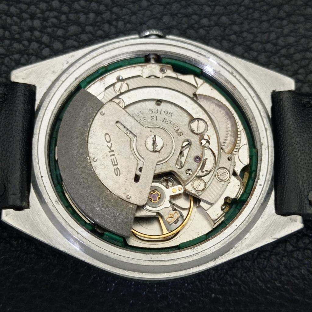 SEIKO 5 AUTOMATIC VINTAGE JAPAN 6319A MENS YELLOW COLOR DIAL WATCH a702704-1 R210-a702704