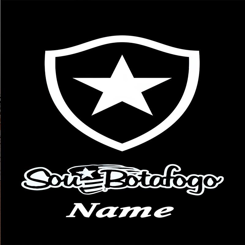 Custom Name Botafogo Emblem Pride Umbrella Folding Umbrella, Automatic Umbrella - 8-Frame for Travel, Casual Lightweight Personalized Gifts