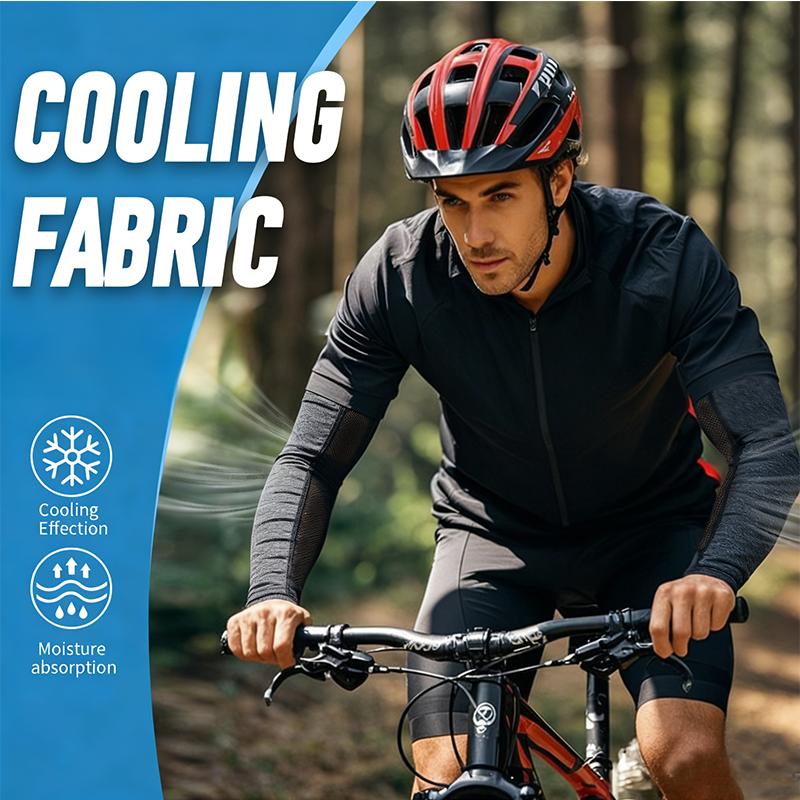 Ice Silk Arm Sleeves Breathable Mesh Sun Protection Quick-Dry Cycing Arm Covers Outdoor Sports Basketball Running Arm Guards