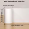 Termisk papir for T02 miniskriver, 53 mm 2" størrelse, M832 termisk papir, kompatibelt med T02 M832 M833 M834 bærbar skriver, termisk papir for notater