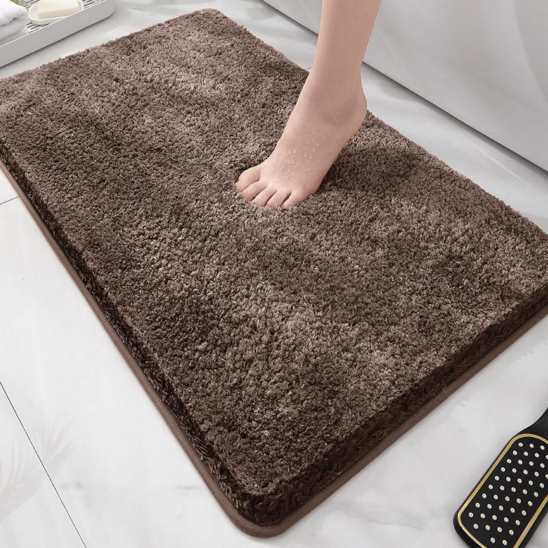 Toilet Absorbent Floor Mat Bathroom Toilet U-Shaped Mat Toilet Entrance Door Non-Slip Foot Pad Toilet Carpet