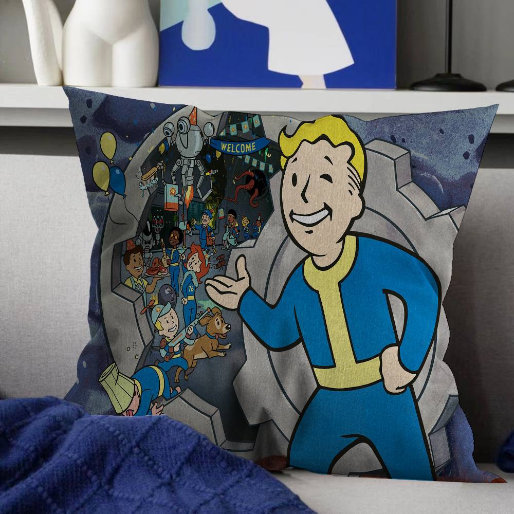 

Games V-Vault T-Tec Pillow Gift Home Office Decoration Pillow Bedroom Sofa Car Cushion CoverPillow Case 12x12Inch