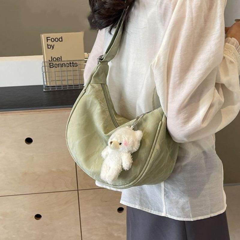 Nische weiche Oberfläche Großraumtasche Damen neue Schulter-Unterarmtasche Umhängetasche Knödeltasche