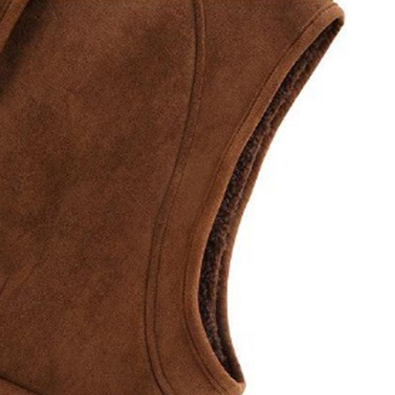 Vest for Women Sleeveless Leather Tops Solid Color Vest Oversize Loose Versatile Casual Sleeveless Coat Vest Top