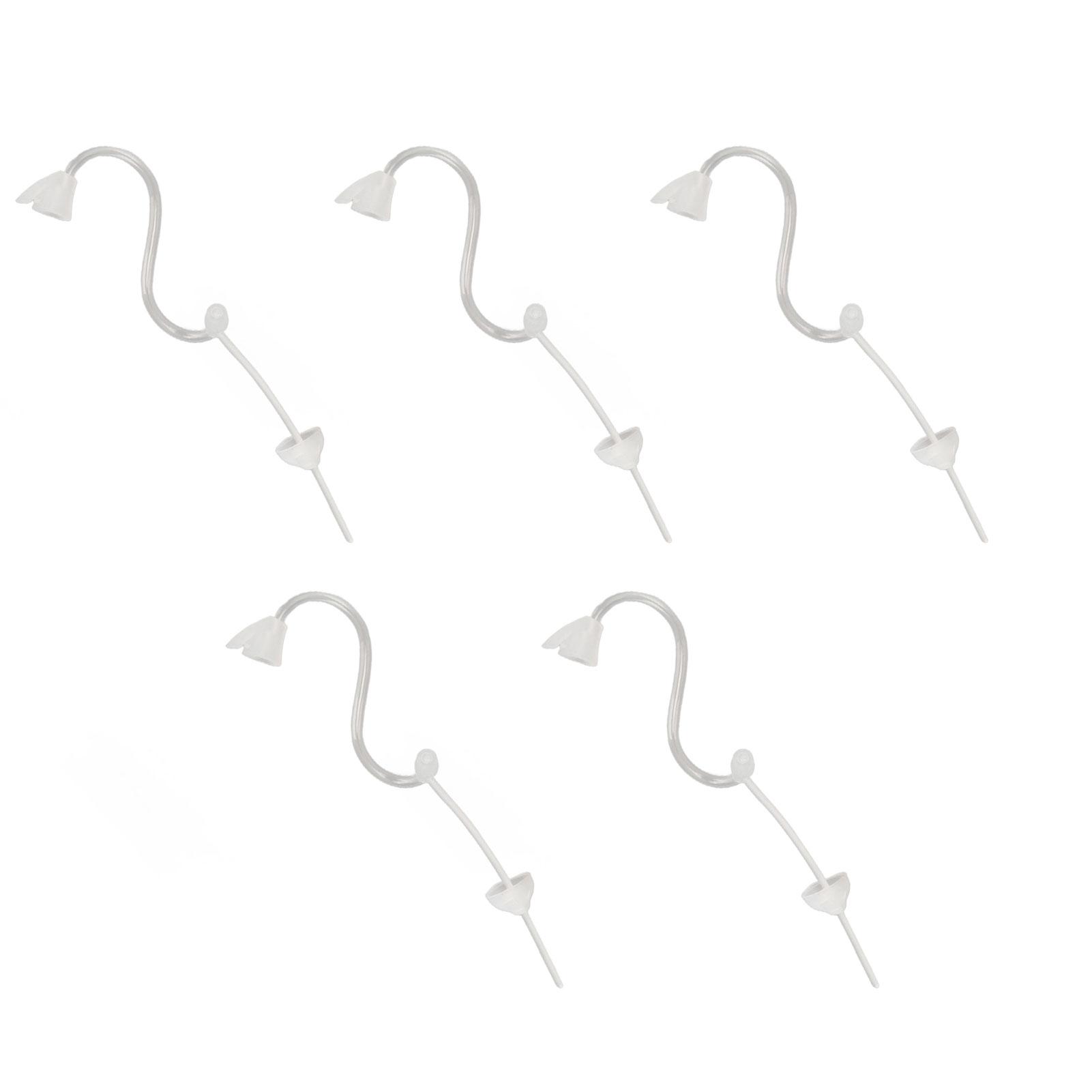 

5 шт., сменные тонкие трубки для заушного звука, размер 2B, трубки усилителя звука с открытым куполом, насадки для ушей S