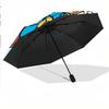 Tintin Winddichter Automatischer 8-Rippen Faltregenschirm Tragbarer Outdoor-Sonnenschirm