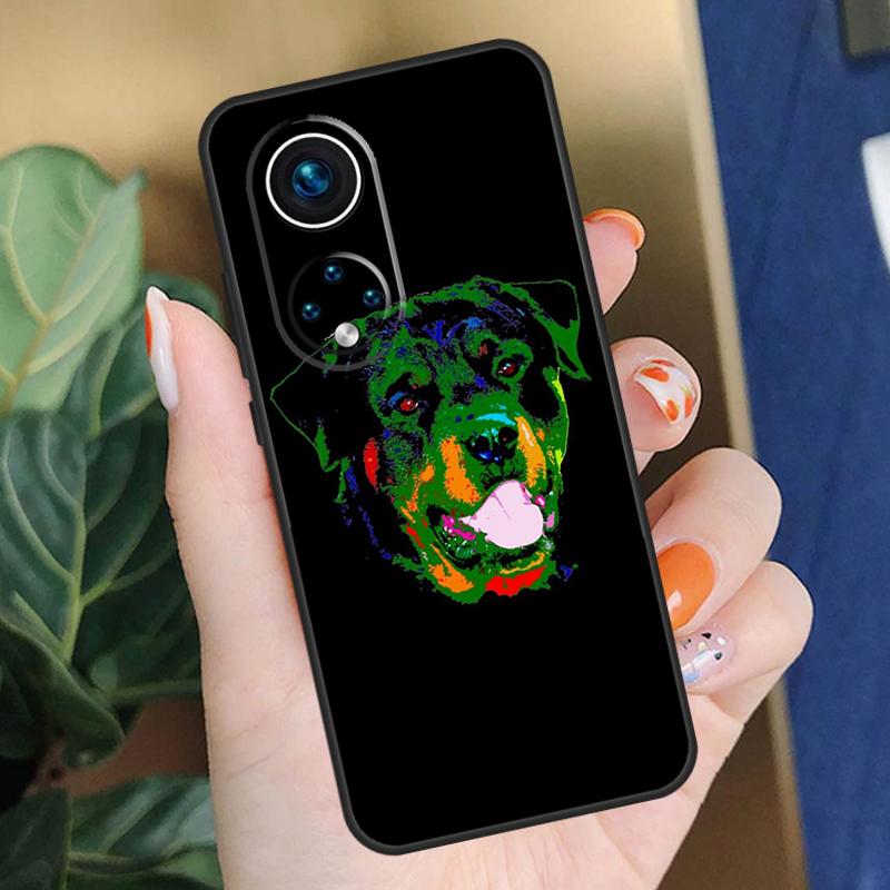 Cute Rottweiler Dog Case For Honor 90 50 70 Lite X9b X9a X8b X8a X8 X9 X9c Honor 200 Pro Magic 5 6 7 Lite Cover
