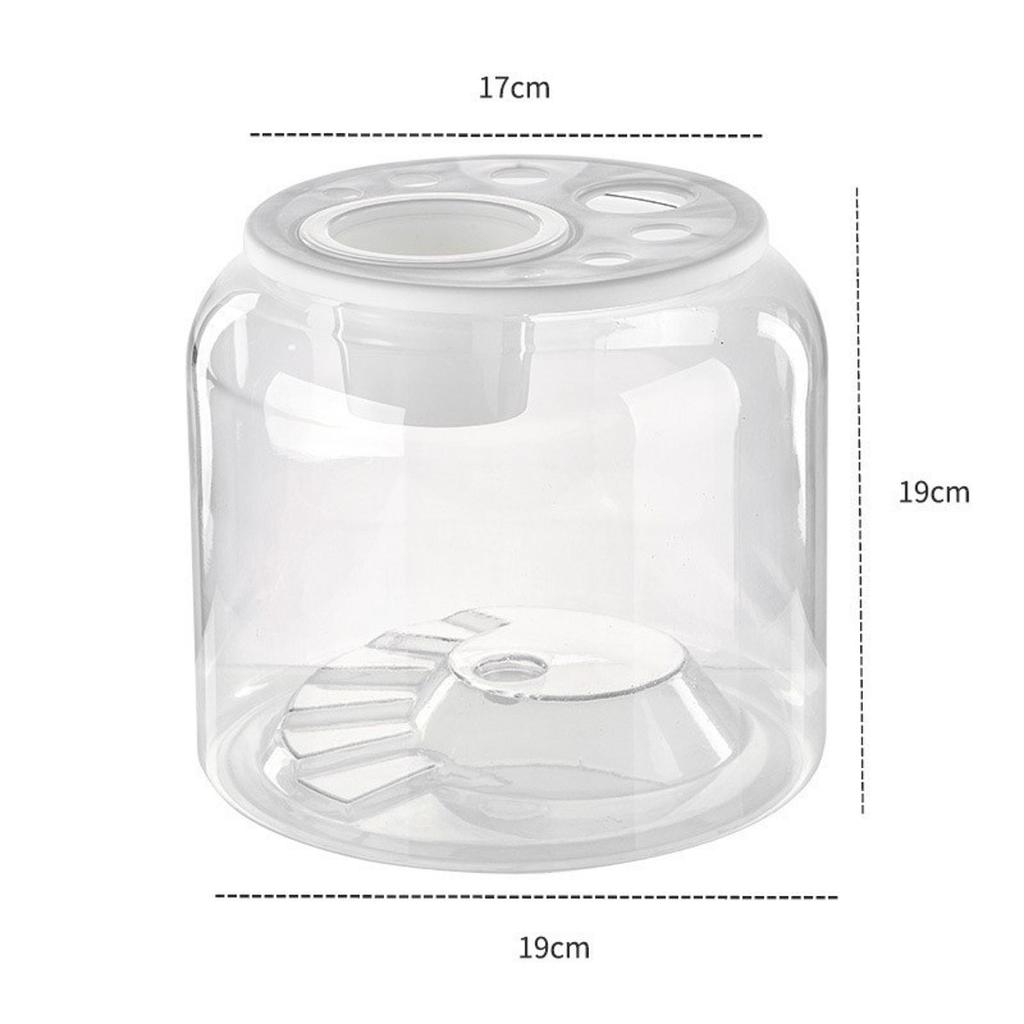 Transparenter Schildkröten-Aquarium-Schildkröten-Behälter mit abnehmbarem Deckel Schreibtisch-Dekoratives Terrarium-Behälter DIY Mikro-Landschafts-Fischbecken