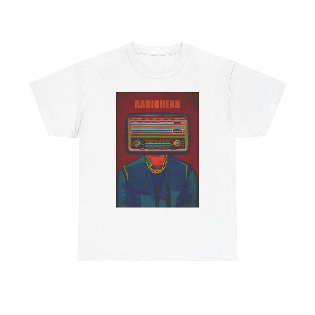 RadioHead Tshirt Retro Merch Rock Band Vintage Unisex Heavy Cotton Tee