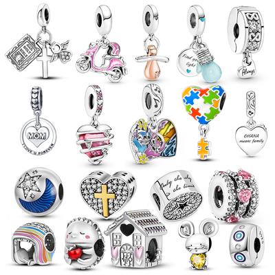 2023 Nuovo 925 Sterling Silver Cuore Perline Mamma Ciondola Dream Catcher Fascino Misura Il Braccialetto 925 Gioielli Fai Da Te Per Le Donne