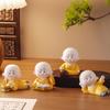 Creative, Cute and Naughty Little Monk. Miniature Landscape, Mini Desktop and Car-mounted Decorative Item.