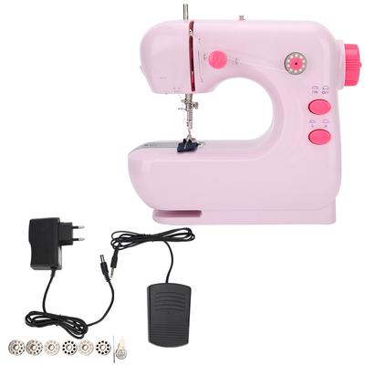 Mașină de Cusut Portabilă de Masă Overlock Multifuncțională Instrument de Broderie 100‑240V Ștec EU