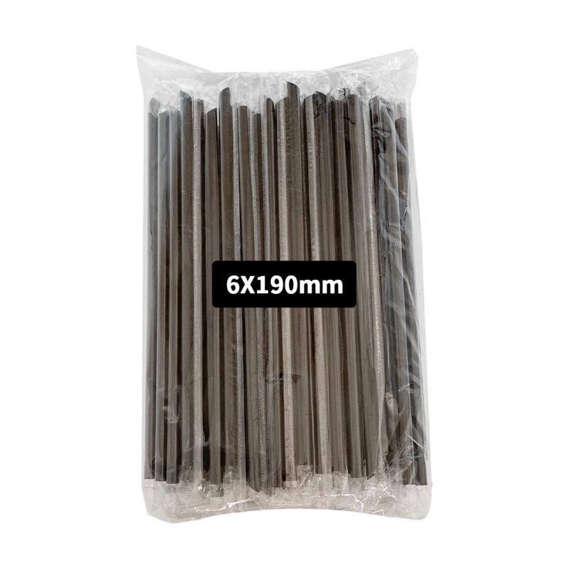 ZhiShi Disposable Black PP Angled Tip Straws