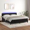 VidaXL Slatted Bed Base with Mattress and LED, Upholstered Bed, Double Bed, Adult Bed for Interior Bedroom, 3134293