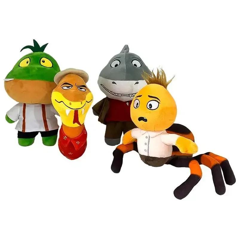 The Bad Guys Plush Toys Mr Snake Piranha Wolf Shark Tarantula Soft Stuffed Dolls Plushies Figure Peluche Pillow Christmas Gifts