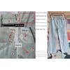Foreign Trade Original Order RVC * a Retro Light Color and Water Scrubbing Casual Loose Slimming Straight-leg Cocoa Denim Two Colors 1303
