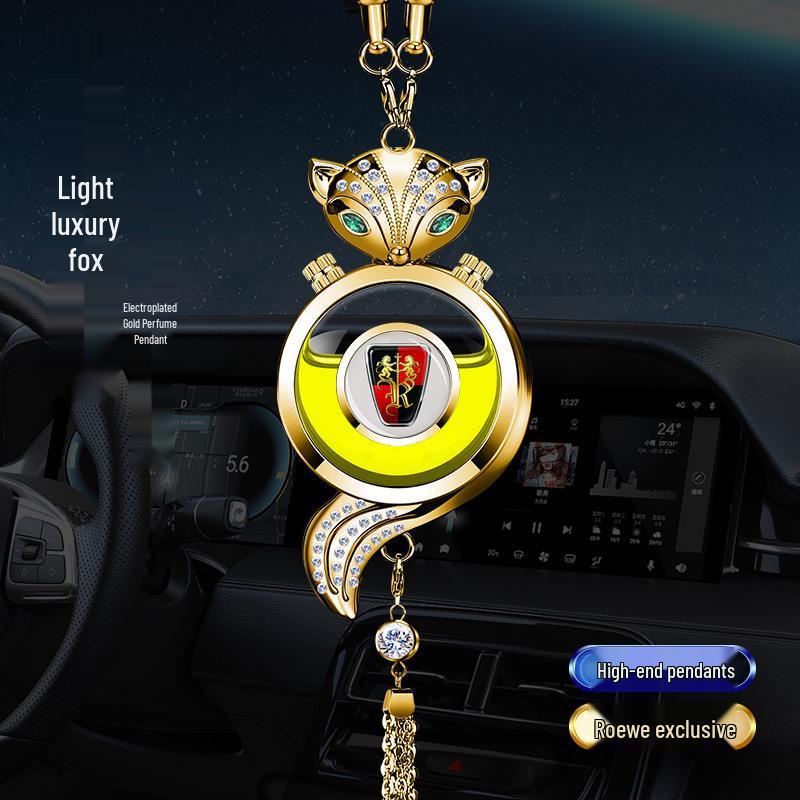 Crystal Rearview Mirror Air Freshener: Long-lasting Fragrance Pendant for Car Interior Decoration