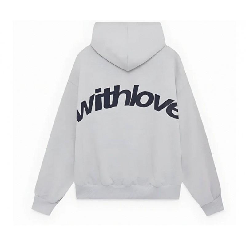 Womens Oversized Hooded Sweatshirt With Bold Letter Print Streetwear Long Sleeve Pullover Loose Fit Retro Style