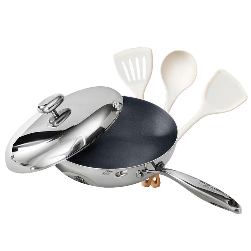 Velosan 32cm Stainless Steel Wok Set