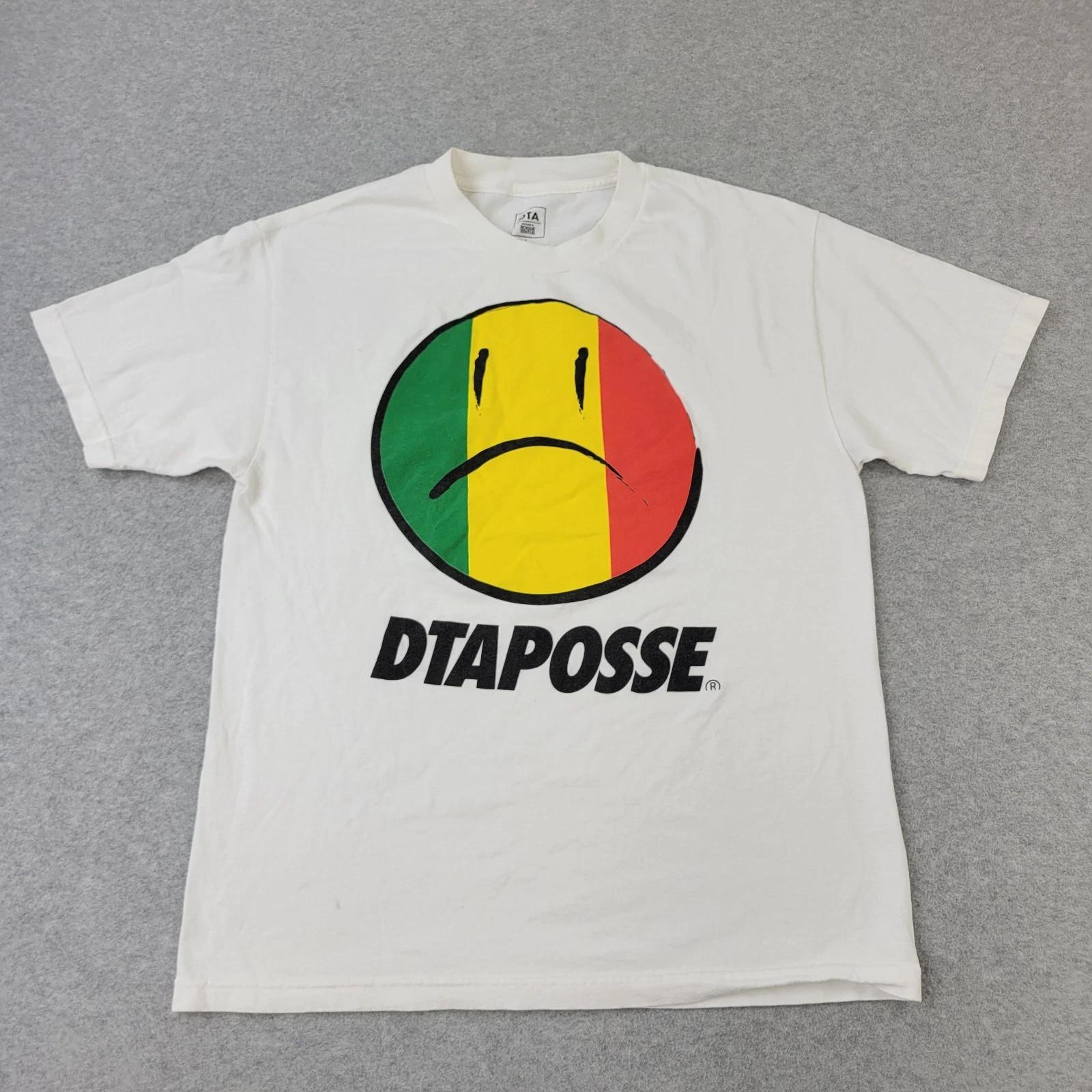 

DTA Posse Rogue Status Shirt Mens Large White Graphic Reggae L